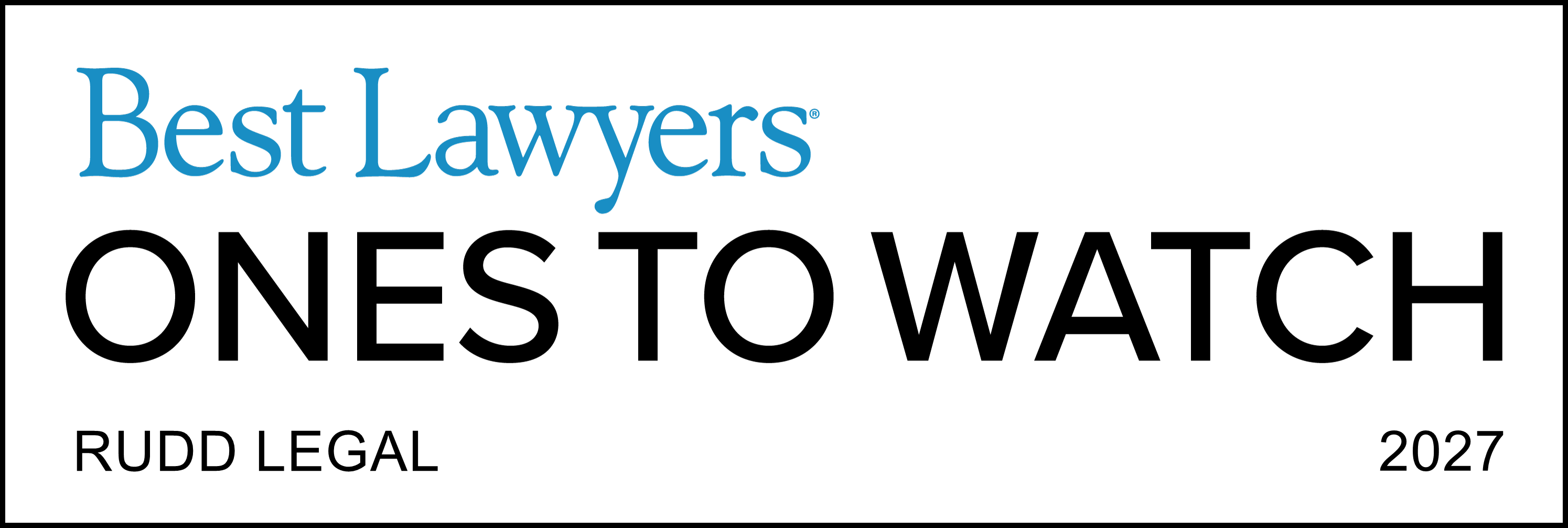 2027 Best Lawyers Ones to Watch